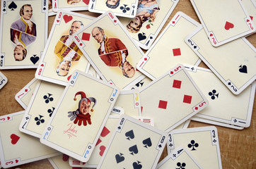 Cartes &agrave; jouer de la loterie nationale za&iuml;roise (Ann&eacute;es 60)