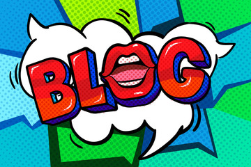 Blog word bubble.