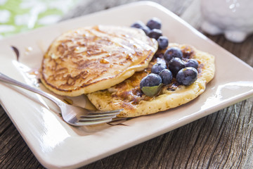 Blueberry pancakes