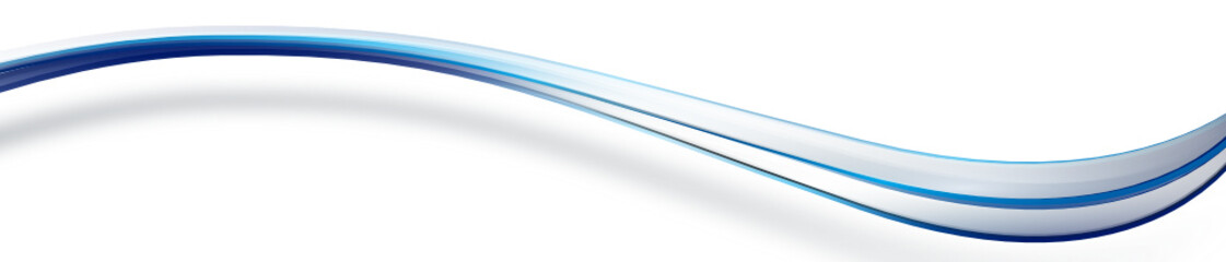 Blau Band Banner Welle Wellen