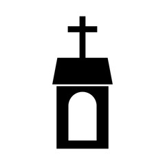 church building isolated icon vector illustration design