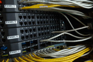 Network switch and ethernet cables