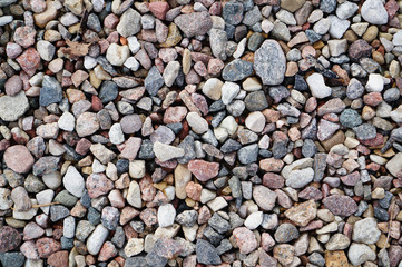 Texture of fine stone granite gravel