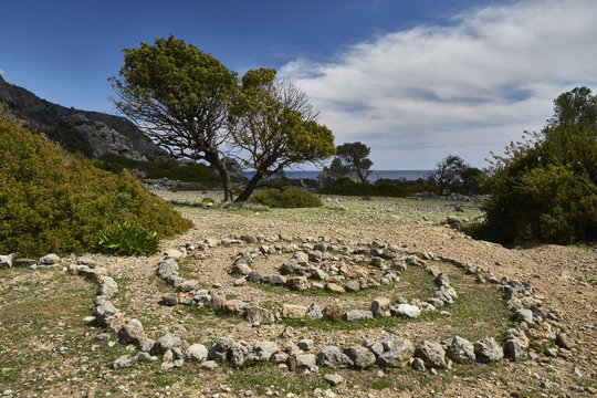 Die Steinspirale von Lissos (Chania, Westkreta)