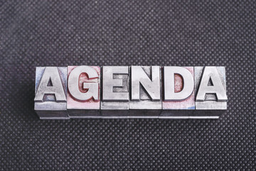 Obraz premium agenda word bm