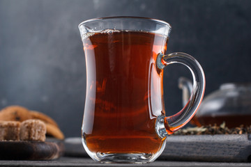 Cup of tea macro still life