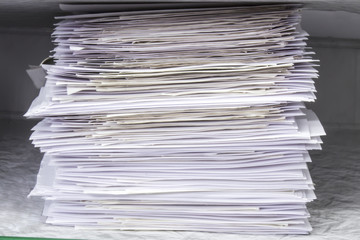 Pile of documents papers