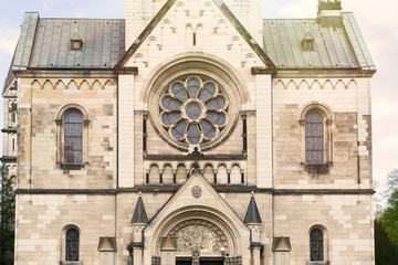facade of an old church in Berlin Kreuzberg