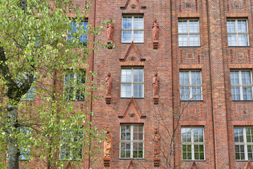 facade of an old industry building in Berlin Kreuzberg