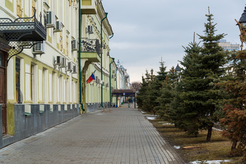 Kazan, Russia. Kremlin street - street in the historical part of the city