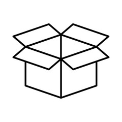 carton box packing icon vector illustration design