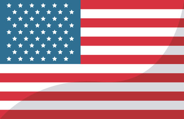 Fototapeta premium USA flag United States of America symbol vector illustration
