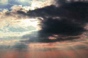 Sun Rays and Thunderclouds 01