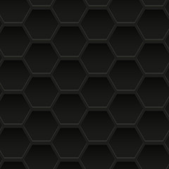 Seamless pattern with black relief ornate