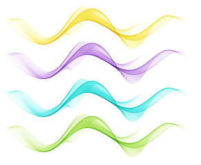 Abstract background with colorful waves
