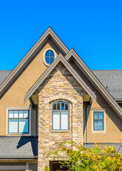 the roof of the house with nice window