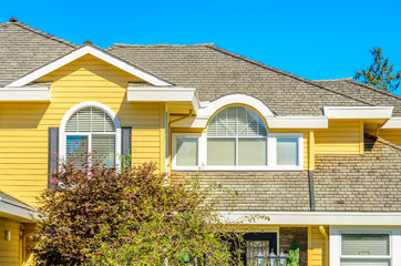the roof of the house with nice window