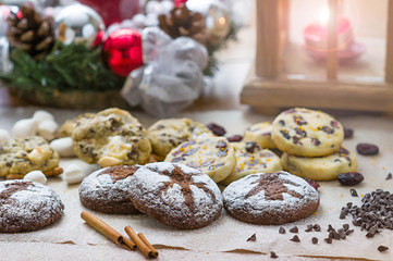 Christmas Cookies with Candle