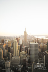 Fototapeta premium Widok na budynki na Manhattanie.