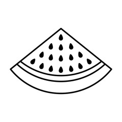 watermelon fresh fruit icon vector illustration design