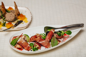 fresh meat on table