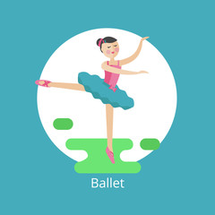 Vector icon of ballet.