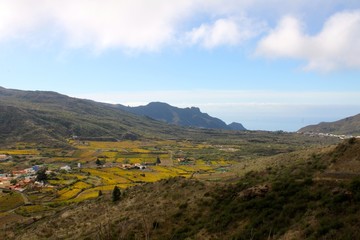 Beautiful autumn landscape, Tenerife November 2016