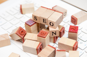 Fototapeta premium seo strategy and internet marketing background