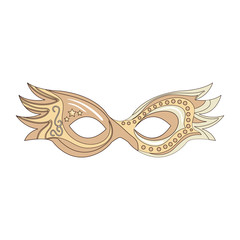 Carnival mask isolated icon vector illustration design