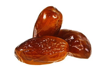 Dates fruit isolated on a white background