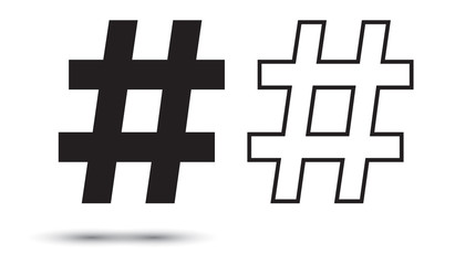 Obraz premium ICÔNE HASHTAG