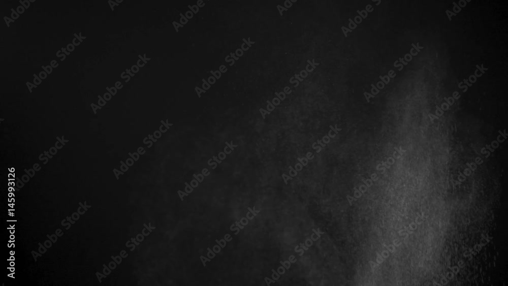 Canvas Prints white powder exploding isolated on black