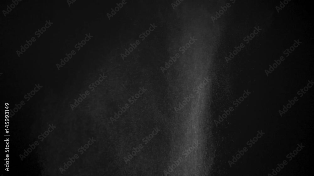 Canvas Prints white powder exploding isolated on black