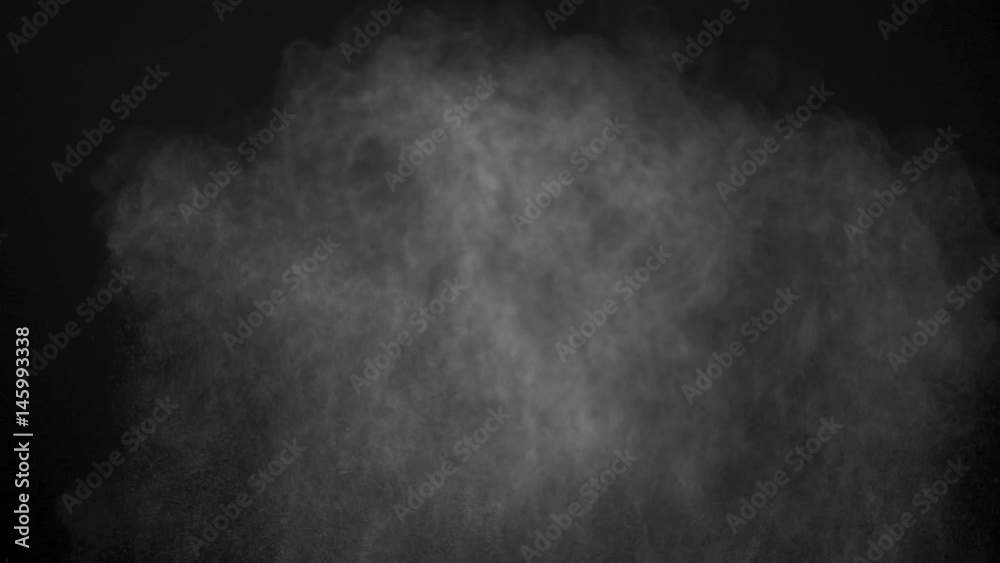 Canvas Prints white powder exploding isolated on black