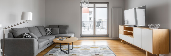 Living room with terrace