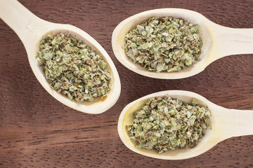 Dried oregano leaves - Origanum vulgare