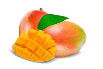 Mango isolated on white