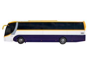 bus isolated on white background