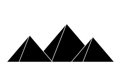 egyptian pyramids vector symbol icon design