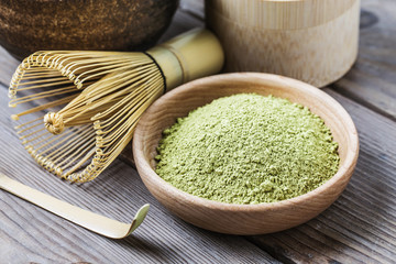 Board a bowl of tea Green Tea