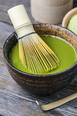 Board a bowl of tea Green Tea