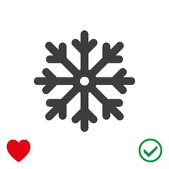 scresnowflake icon stock vector illustration flat design