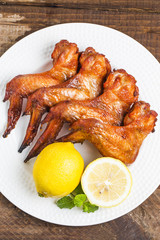 BBQ chicken on the table