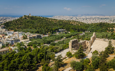 Fototapeta na wymiar Ancient ruins of Athens, Greece.