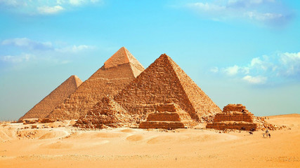 Egyptian pyramids - Egypt Travel - obrazy, fototapety, plakaty