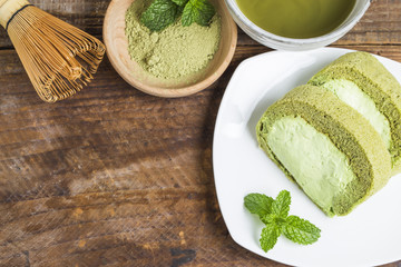 Green Tea cake, green tea