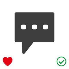 Speech Bubbles Icon. Chat pictogram icon stock vector illustration