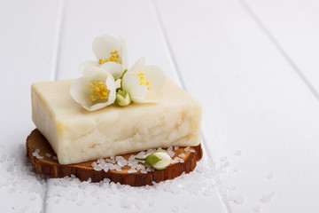 Hand made jasmine soap