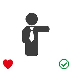 Man icon stock vector illustration flat design