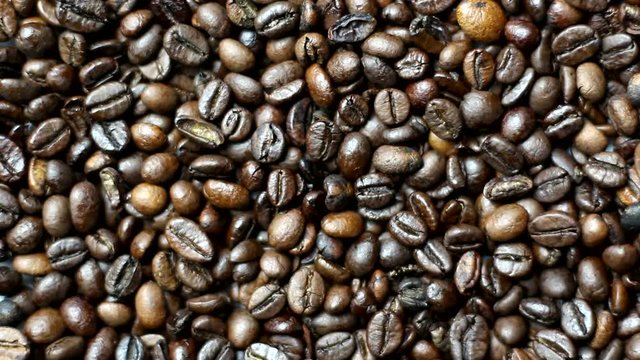 Coffee Beans Variable Light And Shadows